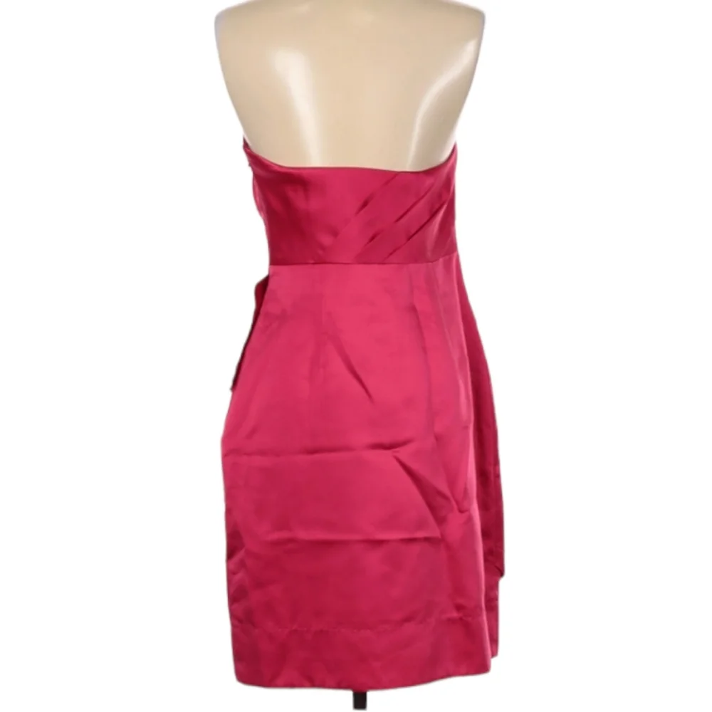 Phoebe Couture‎ Cocktail Party Dress Size 6 Strapless Pink Fuchsia Bridesmaid